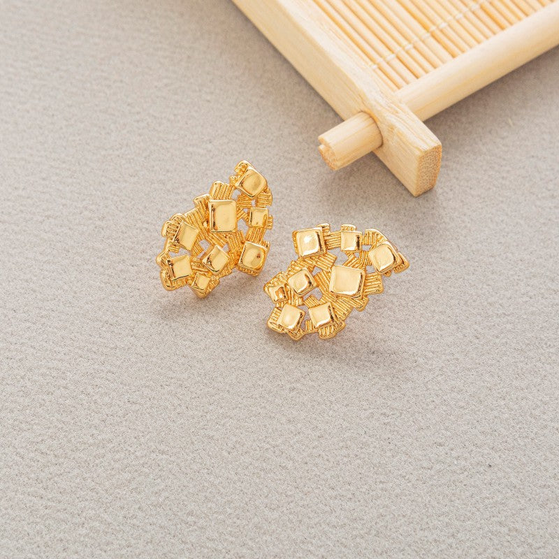 Nugget Irregular Square Earrings for Women nugget earrings